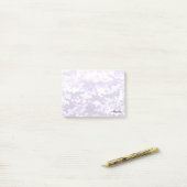Paarse Camo Post-it® Notes (Op bureau)