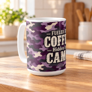 Paarse Camouflage - Aangedreven door koffie, Verbo Koffiemok
