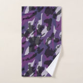 Paarse Camouflage Abstract Bad Handdoek (Handdoek)