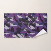 Paarse Camouflage Abstract Bad Handdoek (Handdoek)