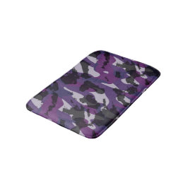 Paarse Camouflage Abstract Badmat