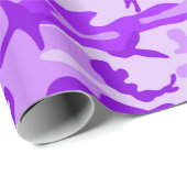 Paarse Camouflage  Cadeaupapier (Rol Hoek)