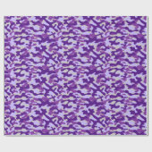 Paarse camouflage cadeaupapier (Vlak)