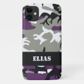 Paarse Camouflage Case-Mate iPhone Case (Achterkant)