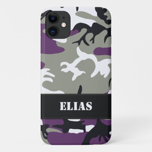 Paarse Camouflage Case-Mate iPhone Case (Achterkant)