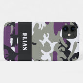 Paarse Camouflage Case-Mate iPhone Case (Achterkant (horizontaal))