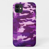 paarse camouflage Case-Mate iPhone case (Achterkant)
