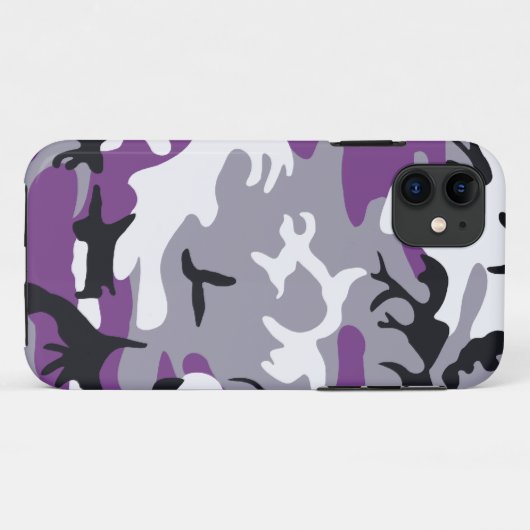 Paarse Camouflage Case-Mate iPhone Case (Achterkant (horizontaal))
