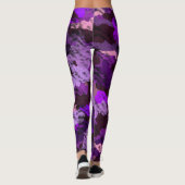 Paarse Camouflage Dames Broek Leggings (Achterkant)
