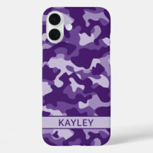 Paarse Camouflage Gepersonaliseerd