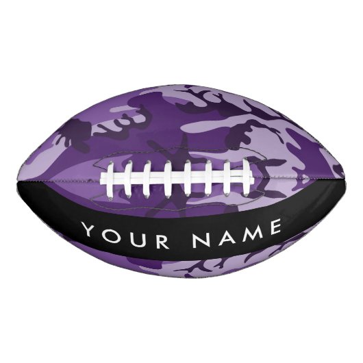 Paarse Camouflage Jouw naam personaliseren American Football (Voorkant)
