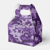 Paarse Camouflage Jouw naam personaliseren Bedankdoosjes (Achterkant)