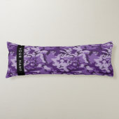 Paarse Camouflage Jouw naam personaliseren Lichaamskussen (Voorkant)