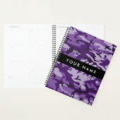 Paarse Camouflage Jouw naam personaliseren Planner (Display)