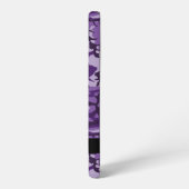 Paarse Camouflage Jouw naam personaliseren Samsung Galaxy Hoesje (Linkerkant)