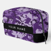 Paarse Camouflage Jouw naam personaliseren Toilettasje (Rechterhoek)