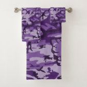 Paarse camouflage, leger, leger bad handdoek (Insitu)