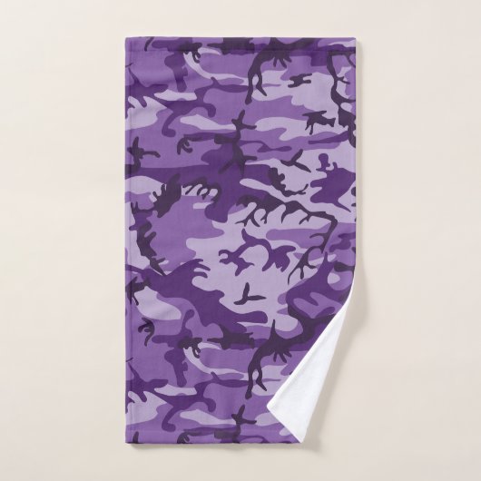 Paarse camouflage, leger, leger bad handdoek (Handdoek)
