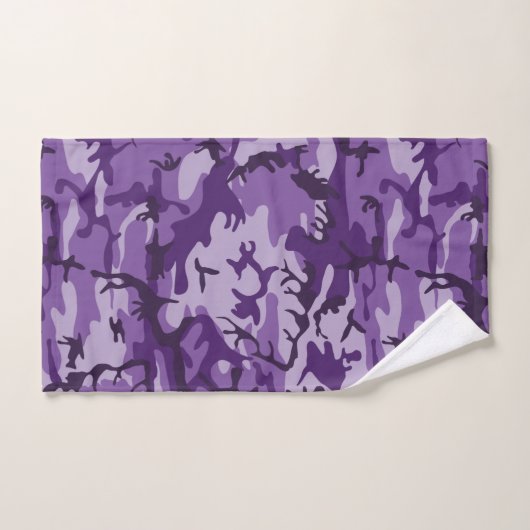 Paarse camouflage, leger, leger bad handdoek (Handdoek)