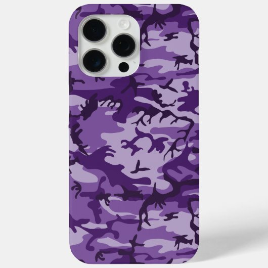 Paarse camouflage, leger, leger Case-Mate iPhone case (Achterkant)
