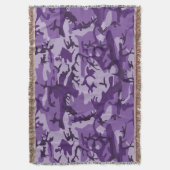 Paarse camouflage, leger, leger deken (Voorkant Verticaal)