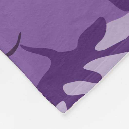 Paarse camouflage, leger, leger fleece deken (Hoek)