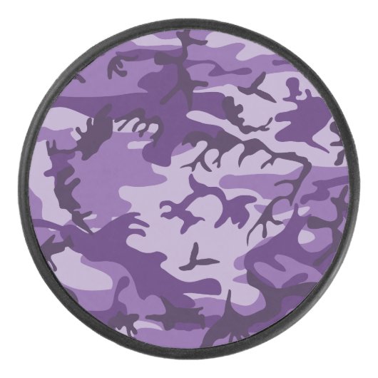 Paarse camouflage, leger, leger hockey puck (Voorkant)