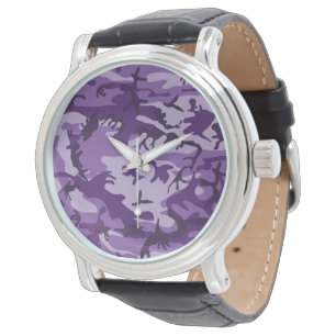 Paarse camouflage, leger, leger horloge