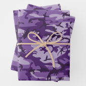 Paarse camouflage, leger, leger inpakpapier vel (In situ)