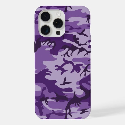 Paarse camouflage, leger, leger iPhone hoesje (Achterkant)