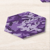 Paarse camouflage, leger, leger kartonnen onderzetters (Schuin)