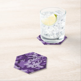 Paarse camouflage, leger, leger kartonnen onderzetters