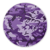 Paarse camouflage, leger, leger keramische knop (Voorkant)