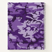 Paarse camouflage, leger, leger notitieboek (Achterkant)