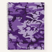 Paarse camouflage, leger, leger notitieboek (Voorkant)
