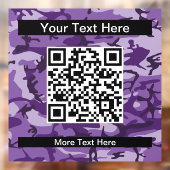 Paarse camouflage, leger, leger raamsticker (Vel 2)