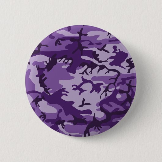 Paarse camouflage, leger, leger ronde button 5,7 cm (Voorkant)