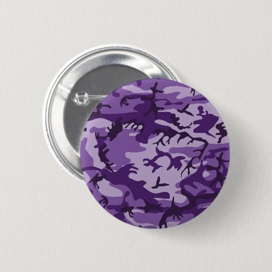 Paarse camouflage, leger, leger ronde button 5,7 cm (Voorkant /achterkant)