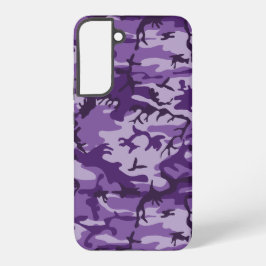 Paarse camouflage, leger, leger samsung galaxy hoesje