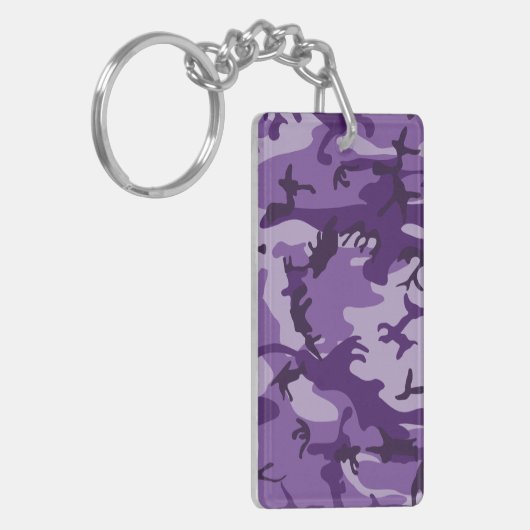 Paarse camouflage, leger, leger sleutelhanger (Voorkant Links)