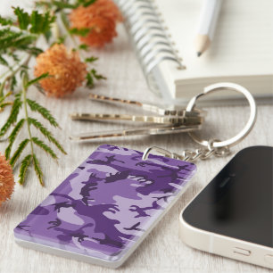 Paarse camouflage, leger, leger sleutelhanger