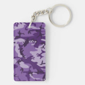 Paarse camouflage, leger, leger sleutelhanger (achterkant)