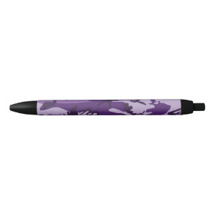 Paarse camouflage, leger, leger zwarte inkt pen