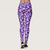 Paarse Camouflage  Leggings (Achterkant)