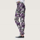 Paarse Camouflage Leggings (Links)