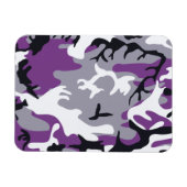 Paarse Camouflage Magneet (Horizontaal)