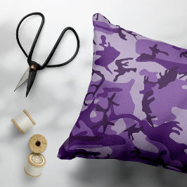 Paarse Camouflage, Militair, Leger Accent Kussen