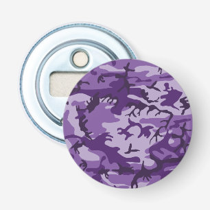 Paarse Camouflage, Militair, Leger Button Flesopener