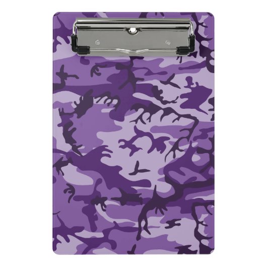 Paarse Camouflage, Militair, Leger Mini Klembord (Voorkant)