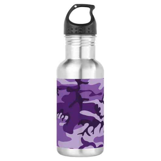 Paarse Camouflage, Militair, Leger Waterfles (Voorkant)
